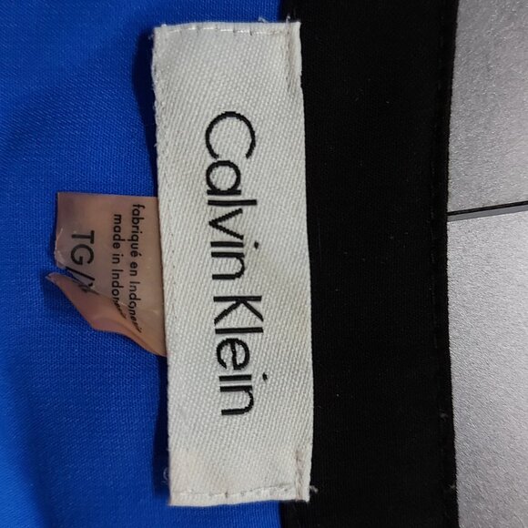 Blue & Black Sleeveless Calvin Klein Top - Picture 4 of 4